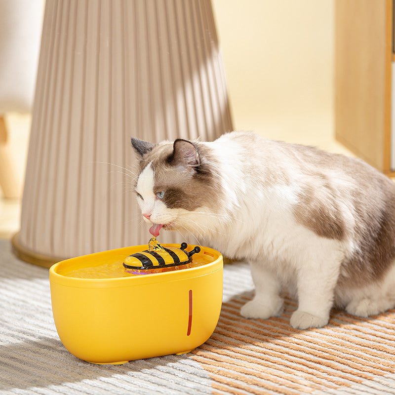 Bee Pet Water Fountain – Silent Circulation with Filter