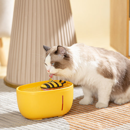 Bee Pet Water Fountain - Silent Circulation with Filter