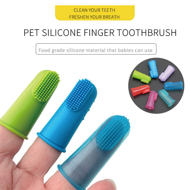 Silicone Finger Toothbrush for Dogs & Cats – Oral Care Set