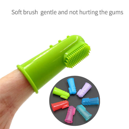 Silicone Finger Toothbrush for Dogs & Cats – Oral Care Set