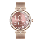 NX17 Pro Smart Watch Fashion Dimanond Ladies Wristwatch Amoled Bluetooth Calling Health Monitoring Women Fitness Smartwatch