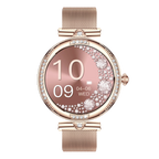 NX17 Pro Smart Watch Fashion Dimanond Ladies Wristwatch Amoled Bluetooth Calling Health Monitoring Women Fitness Smartwatch