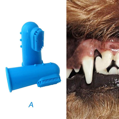 Silicone Finger Toothbrush for Dogs & Cats – Oral Care Set