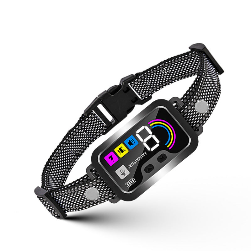 Smart Anti-Bark Collar – Color Screen, 8 Levels, IP67 Waterproof